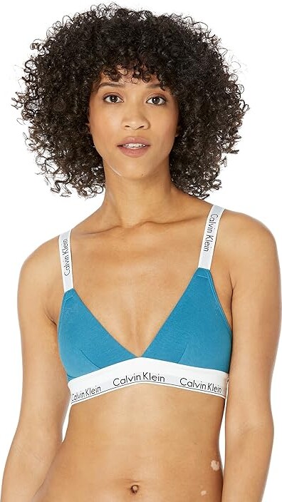 Calvin Klein Underwear Modern Cotton Unlined Bralette (Cross-Back)  (Tapestry Teal) Women's Lingerie - ShopStyle Bras