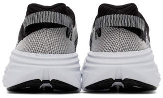 Hoka One One Black and White Rincon Sneakers