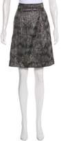 Thumbnail for your product : Burberry Brocade Knee-Length Skirt
