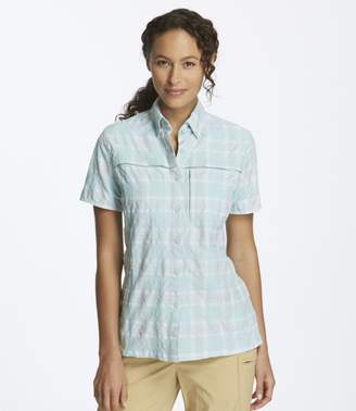 L.L. Bean Tropicwear Shirt, Plaid Short-Sleeve