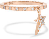 Thumbnail for your product : Diane Kordas 18-karat Rose Gold Diamond Ring - 7