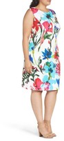 Thumbnail for your product : Ellen Tracy Plus Size Women's Floral Scuba Sheath Dress