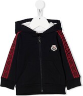 Thumbnail for your product : Moncler Enfant Logo-Patch Zip-Up Hoodie