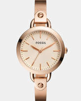 Thumbnail for your product : Fossil Classic Minute Rose Gold-Tone Analogue Watch