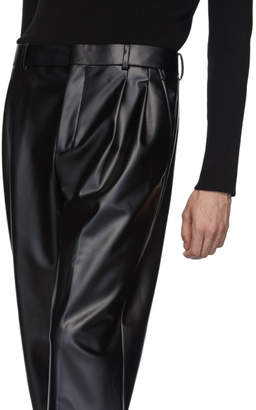 Alexander Wang Black Stretch Latex Trousers