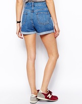 Thumbnail for your product : ASOS Denim Mom Shorts with Western Styling