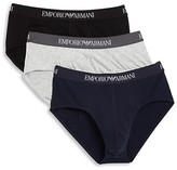 Thumbnail for your product : Emporio Armani Pure Cotton 3-Pack Briefs