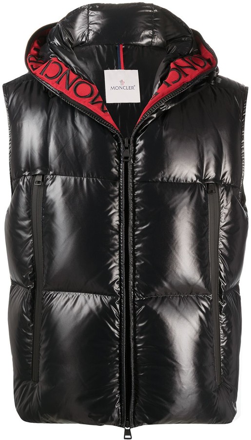 moncler vest with hood mens