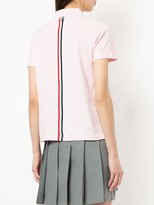 Thumbnail for your product : Thom Browne Relaxed Fit Short Sleeve Polo With Center Back Red, White And Blue Stripe In Classic Pique