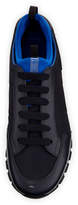 Thumbnail for your product : Prada Men's Speckled Nylon & Leather Trainer Sneakers