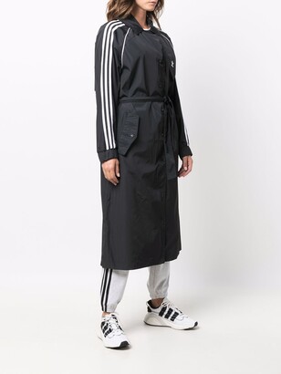 adidas Originals three-stripe trench coat