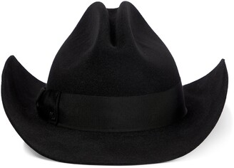 Womens Accessories Hats Alexandre Vauthier Fur Cowboy Hat in Black 