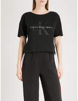Calvin Klein Cropped cotton T-shirt 