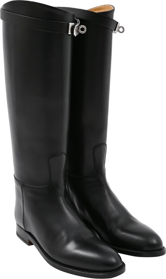 Hermès Women's Leather Jumping Boot (Authentic Pre-Loved)