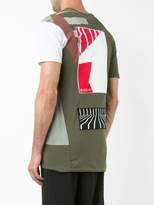 Thumbnail for your product : 11 By Boris Bidjan Saberi patch panelled T-shirt