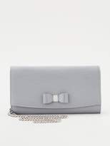 Thumbnail for your product : Ted Baker Zea Bow Detail Cross Body Matinee Purse Clutch - Mid Grey