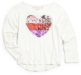 Thumbnail for your product : Design History Toddler's & Little Girl's Hi-Lo Sequin Heart Top