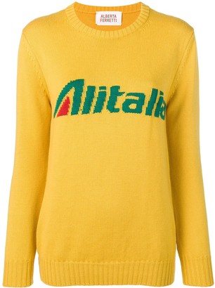Alberta Ferretti Alitalia knit sweater