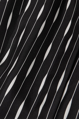 Loro Piana Kendra Printed Silk-twill Midi Shirt Dress - Black