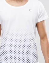 Thumbnail for your product : Ringspun Scoop Neck Beach T-Shirt with Printed Hem Co-ord