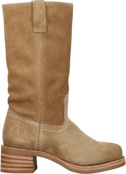 Frye Women's Campus 12R Western Boots 8 Tan Buck