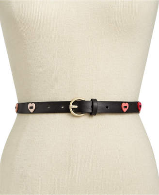 Kate Spade Heart Patch Leather Belt