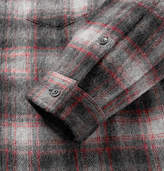 Thumbnail for your product : John Elliott Checked Wool-blend Flannel Shirt - Gray