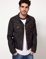 Thumbnail for your product : Nudie Jeans Denim Jacket Conny Back Embro Organic Dry - Blue