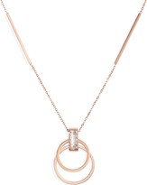 Thumbnail for your product : Knotty Crystal Open Circle Pendant Necklace