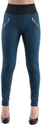 Dinamit Jeans High Waisted Elastic 2 Zipper Pocket Legging Pants S