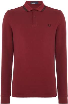 Fred Perry Men's Long sleeve twin tipped polo
