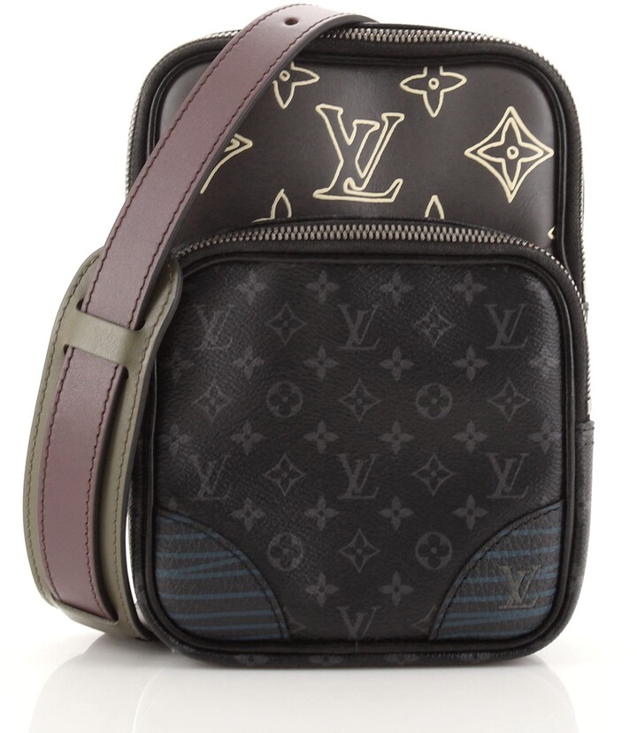 louis vuitton bolsa men black