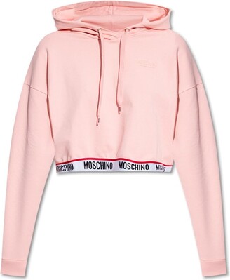 Buy Love Moschino Women Pink Heart-Shape Animal Print Sweatshirt Online -  731874