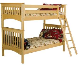 LOFT Bolton Furniture Mission Twin Bunk Bed Natural