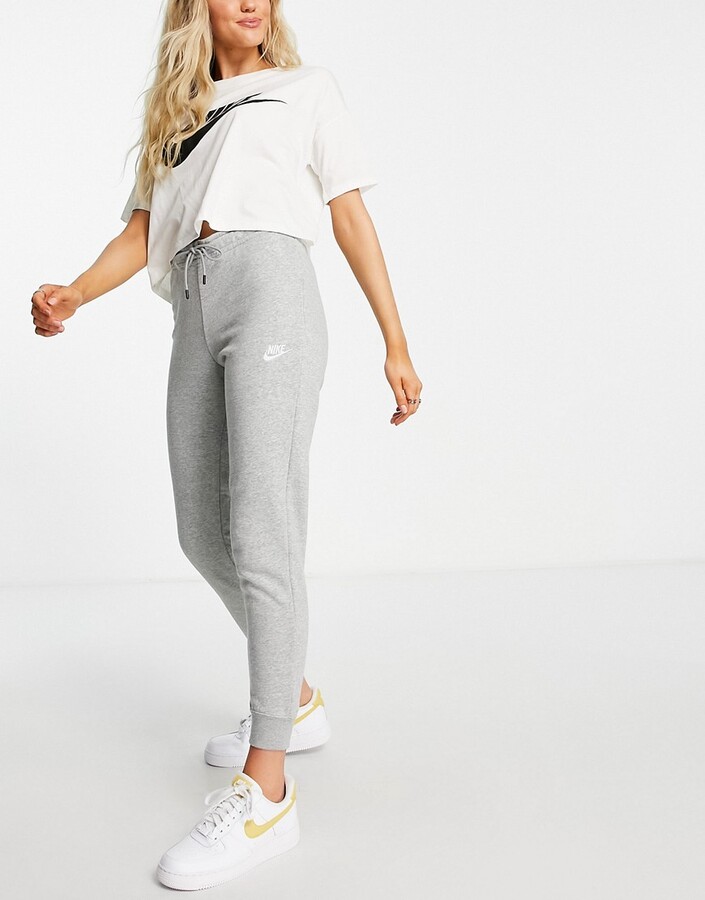 nike grey essentials slim joggers