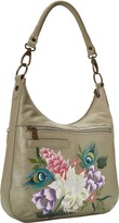 Thumbnail for your product : Anuschka Convertible Slim Hobo with Crossbody Strap 662 (Regal Peacock) Handbags
