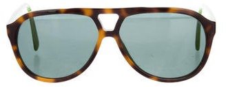 Dolce & Gabbana Logo-Embellished Tortoiseshell Sunglasses