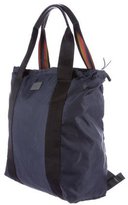 Thumbnail for your product : Paul Smith Leather-Trimmed Tote Backpack