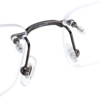 Montblanc Rimless Rectangular Frame Glasses