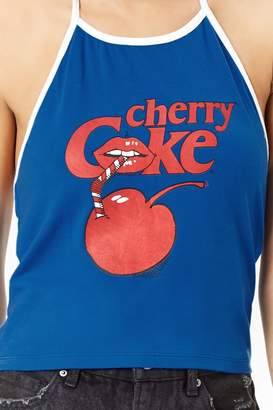 Forever 21 Cherry Coke Halter Top