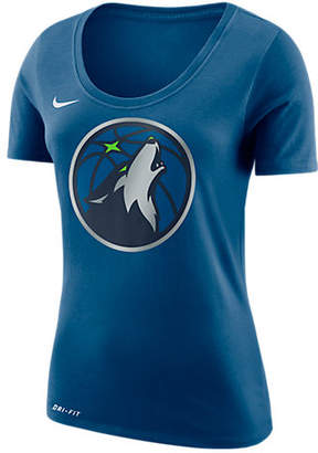 Nike Women's Minnesota Timberwolves NBA Dry Logo T-Shirt, Blue
