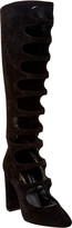 Thumbnail for your product : Saint Laurent Joplin Cutout Suede Knee Boot