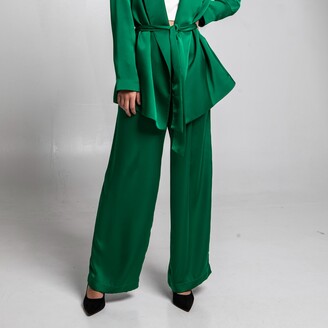 Roses are Red Women's The Suit Pants In Emerald Green - ShopStyle