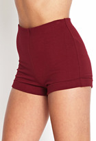 Thumbnail for your product : Forever 21 Cuffed Stretch Knit Shorts