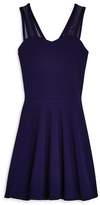 Thumbnail for your product : Aqua Girls' Knit Dress with Mesh Straps, Big Kid - 100% Exclusive