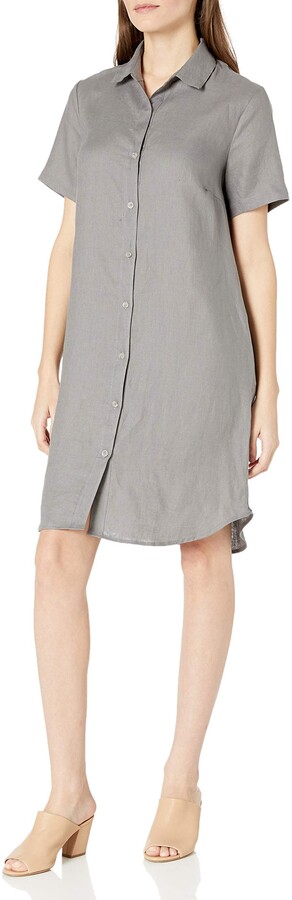 linen shirt dress womens