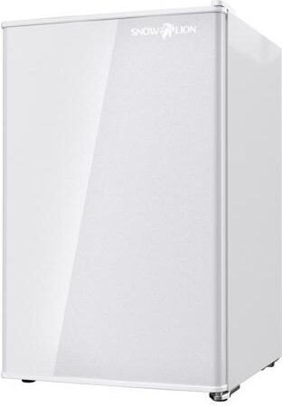 ProMounts Snowlion 65L / 2.3 Cu Ft Under-Counter Mini Fridge Solid Door, Freestanding, White