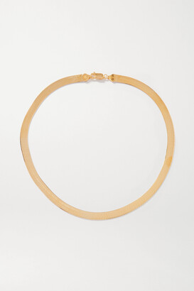 Loren Stewart + Net Sustain Herringbone Xl Recycled Gold Vermeil Necklace - One size