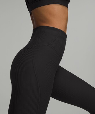 Lululemon Base Pace High-Rise Ribbed Tights 25 - ShopStyle Activewear Pants