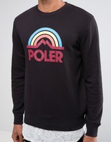 Thumbnail for your product : Poler Sweatshirt With Large Rainbow Logo